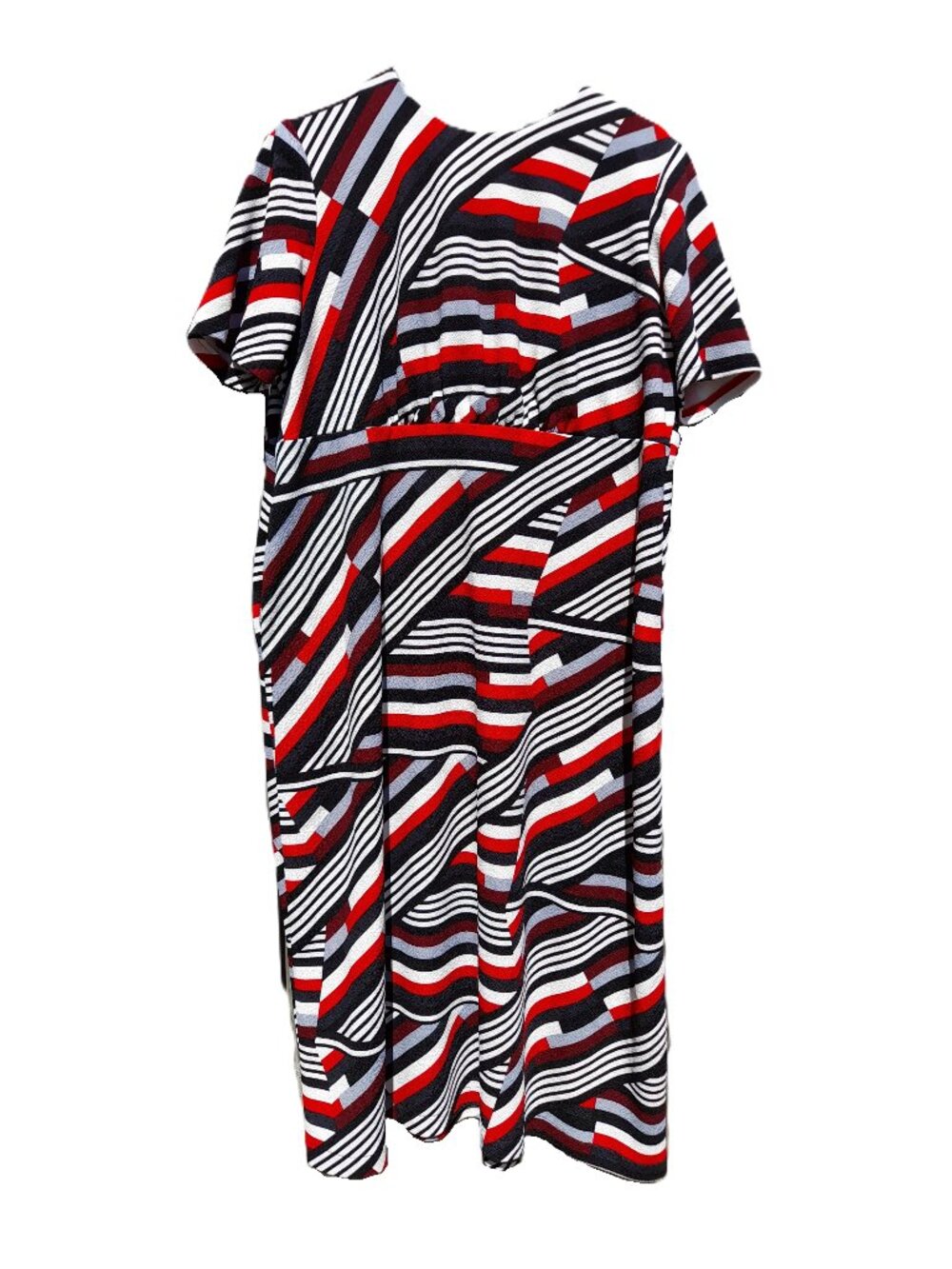 Plus Size Handmade Modest 48" Bust 42.5" Waist Red Black XL 1X Mennonite